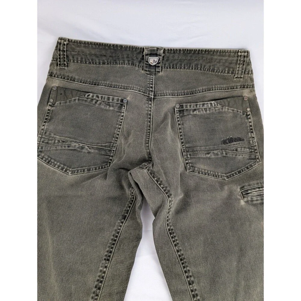 Men's 32x30 Kuhl Kanvus Klassik Jean Chino Gray Hiking Casual Pant Canvas - Picture 8 of 8